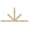 Ekena Millwork Saratoga Rough Sawn Timber Gable Bracket, Douglas Fir, 84"W x 42"H x 4"D x 4"F, 12/12 Pitch GBW084X42X0404SAR00RDF - alternate 1